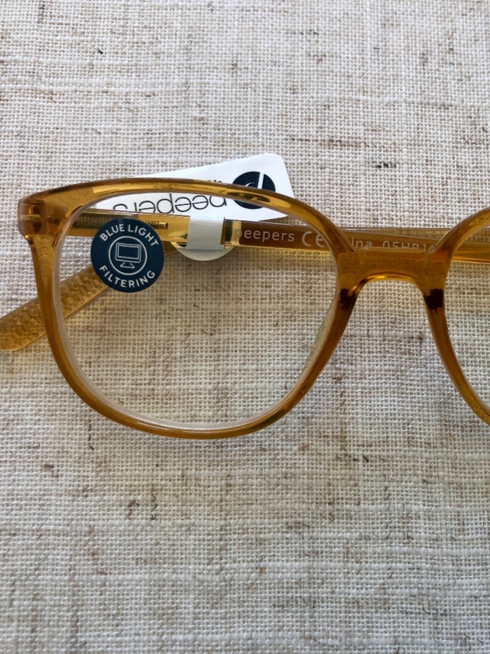 New Amber Peepers Blue Light Block Glasses‎ +0.00